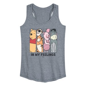 Women's - Winnie The Pooh - In My Feelings Graphic Racerback Tank - 1 of 4