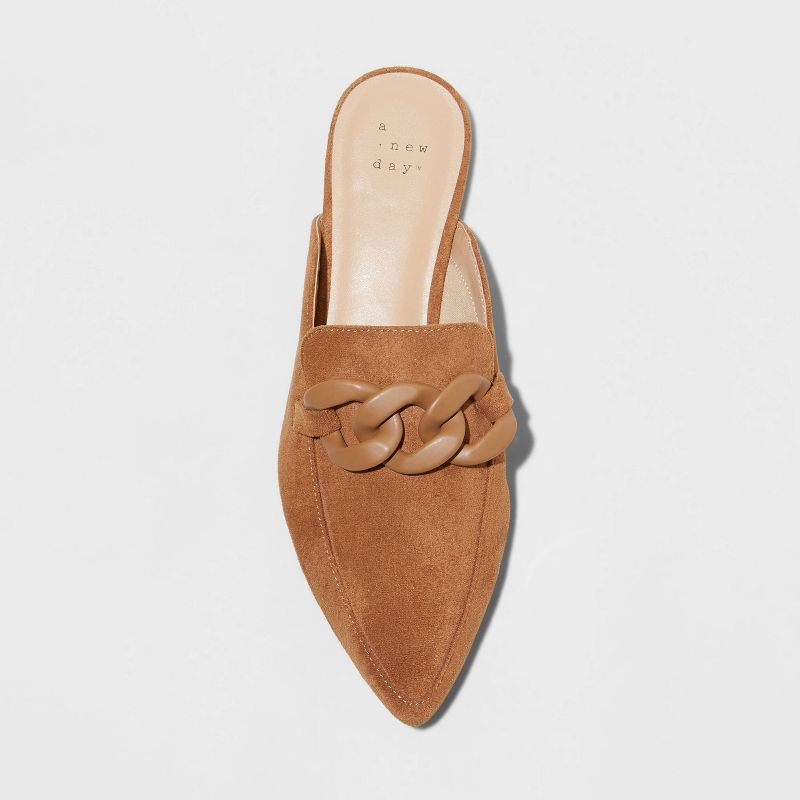 Women's Amber Slip-On Mule Flats with Memory Foam Insole - A New Day™, 4 of 12
