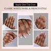French Tip Press - on Nails - 5 Styles, Soft Gel Tips, Ultra Fit False Nails, Soak - Off Acrylic Extensions for Nail Art - 2 of 4
