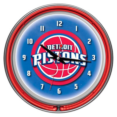 NBA Detroit Pistons Team Logo Wall Clock