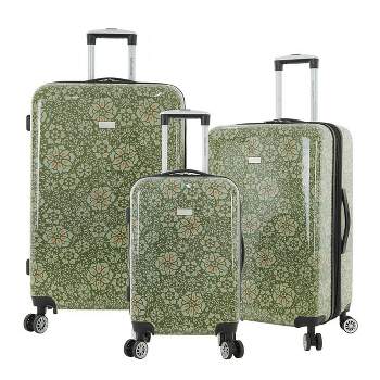 Travelers Club Bella Caronia Posh 3pc Expandable Hardside Checked Spinner Luggage Set