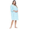 Casual Nights Women's Flannel Floral Long Sleeve Nightgown - 3 of 4
