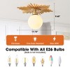 Parrot Uncle 18" Modern Gold Semi-Flush Mount Ceiling Light 1-Light - 4 of 4