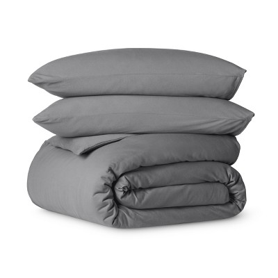 Organic Cotton Jersey Duvet Cover & Pillowcase Set by Bare Home