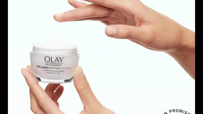 Olay Regenerist Collagen Peptide 24 MAX Face Moisturizer - Fragrance Free - 1.7 fl oz, 2 of 11, play video