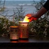 Mandala Punched Metal Candle Holder (Set of 2) - 3 of 4