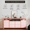 63"W  TV Stand with 10 Fabric Drawers for 65-75 Inches TV,  Entertainment Center TV Console Table with LED Lights & Power Outlets & Shelves - 4 of 4