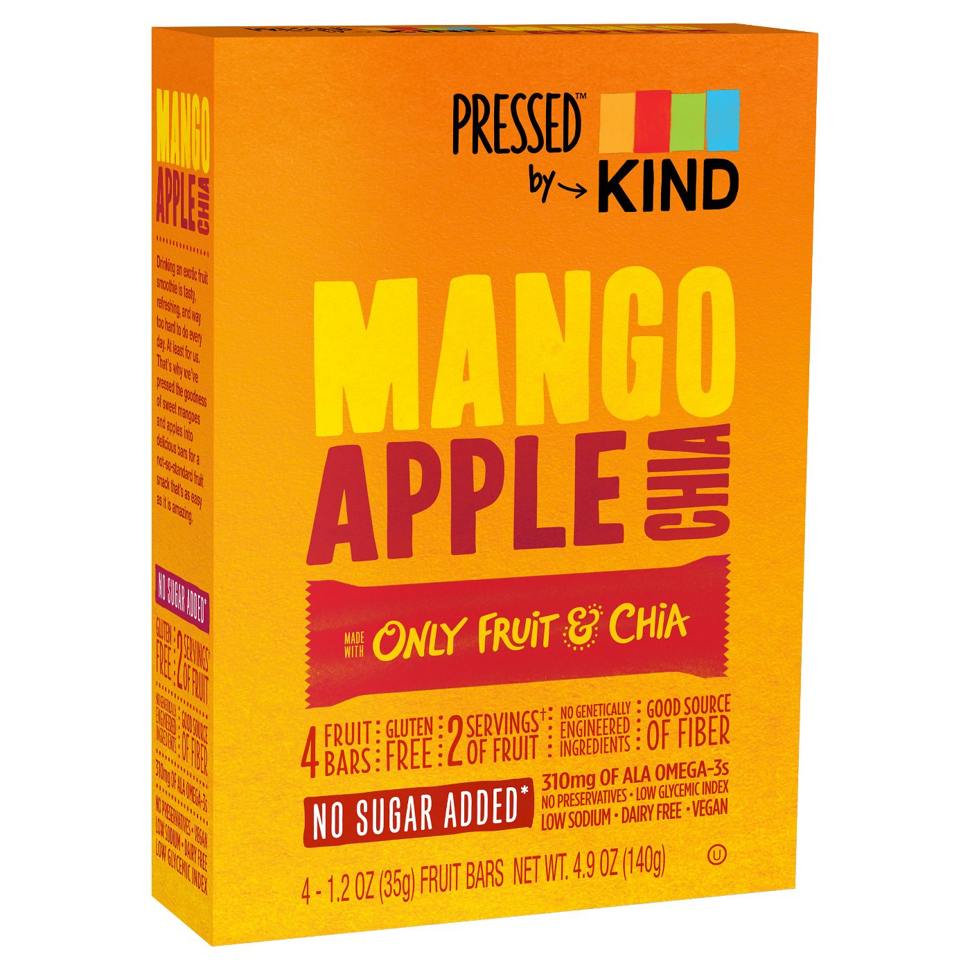 Mango Apple Chia Bars