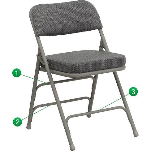 Fabric Folding Chair Gray Riverstone Furniture Collection Target