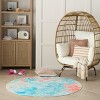 Nourison 5' Round Washable Imagination Mandala Non Skid Woven Area Rug - 2 of 4