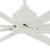 65" Minka Aire Modern Outdoor Ceiling Fan with Remote Control Flat White Wet Rated for Patio Exterior House Home Porch Gazebo Barn - 3 of 4