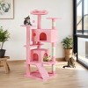Cat Tree Tower, Multi-Level Cat Condo with Sisal Scratching Posts, Ladder, Plush Toys and Perches, Indoor Cat Furniture for Rest & Play - 2 of 4