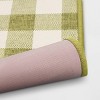 2'x3' Washable Plaid Gingham Harvest Scatter Woven Accent Rug Green - Room Essentials™ - 4 of 4