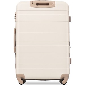 LOVMOR Luggage Sets 4 Piece, Expandable ABS Durable Suitcase with Travel Bag, Carry On Luggage Suitcase Set with 360° Spinner Wheels - 1 of 4