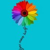 Adult Design By Humans Free Mom Hugs Pride Rainbow Sunflower By Avocato T-Shirt - 2 of 2