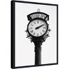 Amanti Art Vintage Street Clock with Marked Telluride Times by Del Mundo Imagery Canvas Wall Art Print Framed - 2 of 4