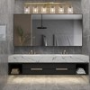 37" Golden 6-Light Vanity Light with Clear Glass Shades, Modern Iron Metal Bathroom Wall Fixture Ideal for Bathroom and Dressing Table (No Bulbs) - 4 of 4