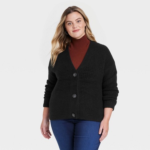 Black cardigan 2025 sweater target