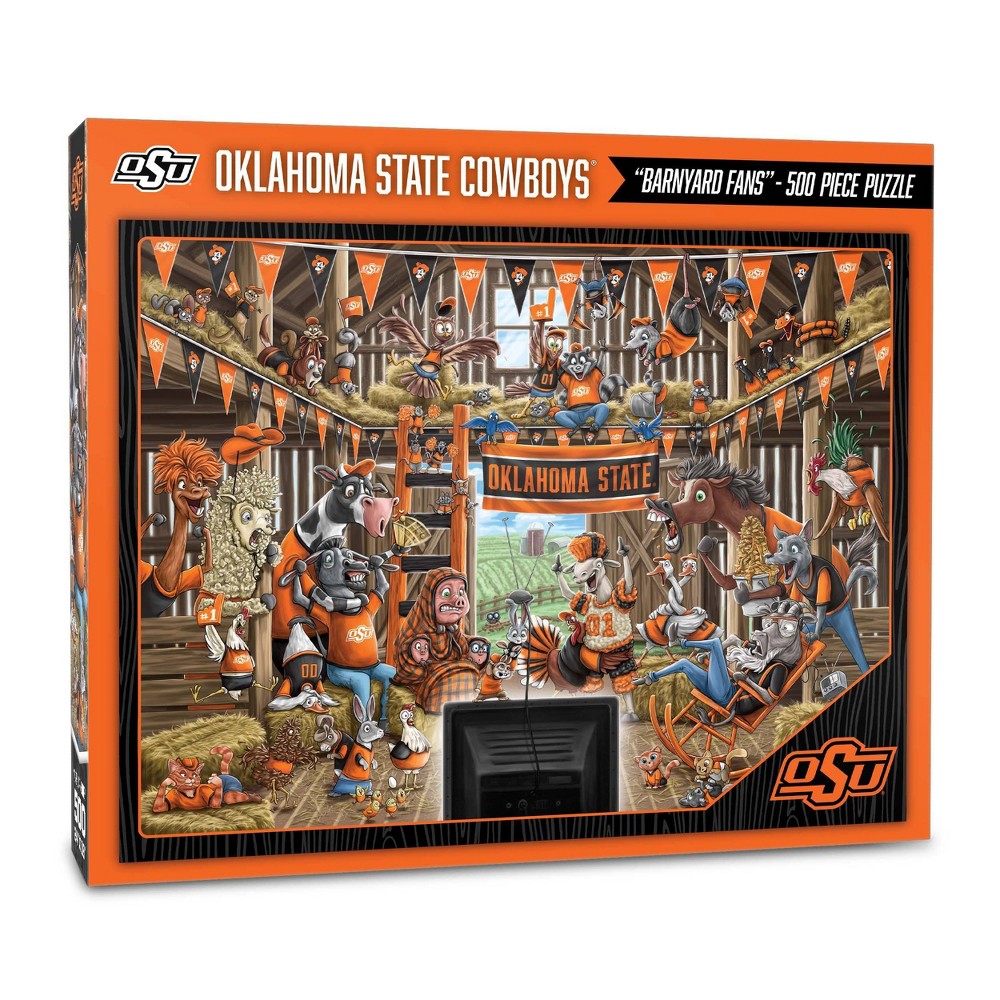 Photos - Jigsaw Puzzle / Mosaic NCAA Oklahoma State Cowboys Barnyard Fans 500pc Puzzle