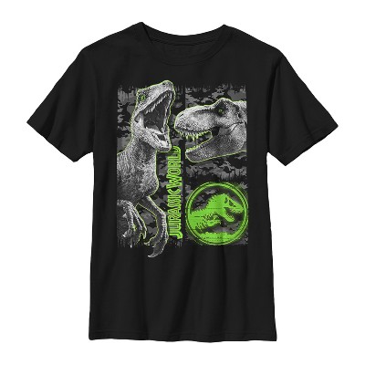 Boy S Jurassic World Fallen Kingdom Camo Print Dinosaurs T Shirt Target - roblox fallen kingdom full