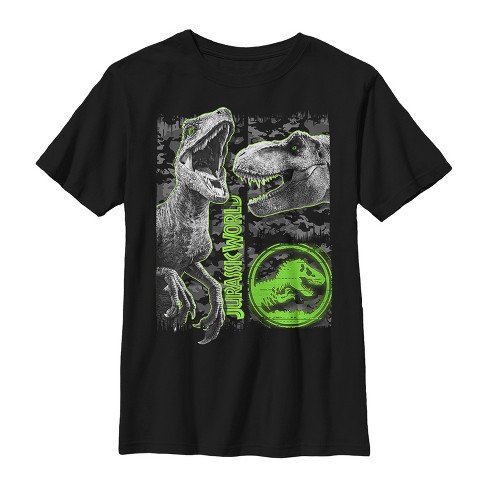 Boy S Jurassic World Fallen Kingdom Camo Print Dinosaurs T Shirt Target - roblox fallen kingdom code