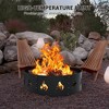 16.9 * 16.9 * 3.9 Inch Stainless Steel  Portable Mantelpiece and Ring, for Camping and Garden Meetings,Fireplace and Barbecue - 4 of 4