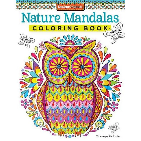 nature mandalas coloring book  coloring is funthaneeya mcardle  paperback