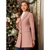 INSPIRE CHIC Women's Notched Lapel Single Breasted Outwear Fall coat - 3 of 4
