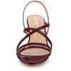 Allegra K Women's Open Toe Strappy Slingback Chunky Heels Slide Sandals - 3 of 4