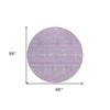 Lavender Lilac And Ivory Floral Washable Indoor Outdoor Area Rug - 3 of 4
