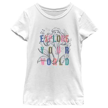 Girl's The Little Mermaid Ariel Explore Your World T-Shirt