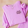 Simply Sage Market Embroidered Fall Babe Stars Lightweight Garment Dyed Sweatshirt - 3 of 4