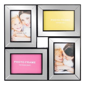 Northlight 13.75" Black Trimmed Glass Encased Collage Photo Picture Frame Wall Decoration - 1 of 4