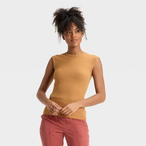 Women's Ribbed Muscle Tank Top - A New Day™ - 1 of 1