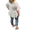 Women's Vintage Wing Sleeve Top - Easel - 2 of 3
