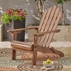 Okak Rustic Acacia Ardirondack Chair Foldable Ardirondack,1 Pc,Boho Leisure Chair with High Back&Slatted Frame for Porch,Backyard&Garden - 3 of 4