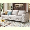 AMERLIFE 92-inch 3-Seater Sofa with Thick Armrests, Button Tufted - 2 of 4