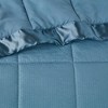 Sapphtopaz Oversized Down Alternative Blanket, 3M Scotchgard Embossed Polyester Throw Blanket with Satin Trim, 90x96" Full/Queen Blanket for Bed - 3 of 4