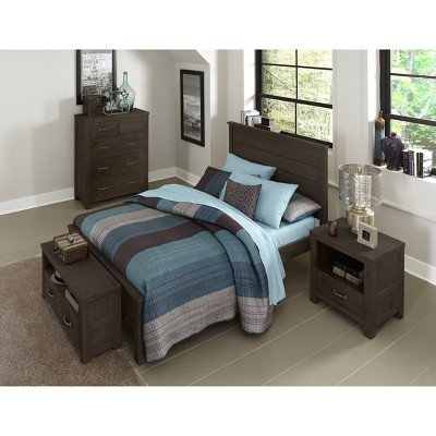 Full Highlands Alex Panel Bed Espresso - Hillsdale Furniture