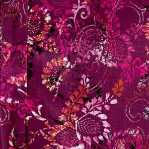 deep claret batik