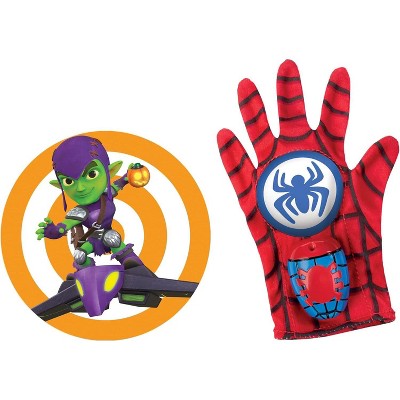 Spidey and His Amazing Friends Spidey Water Web Glove with Green Goblin Target, Preschool Water Toys - Makes A Great Gift