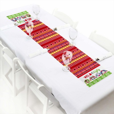 Big Dot of Happiness Wild and Ugly Sweater Party - Petite Holiday and Christmas Animals Party Paper Table Runner - 12 x 60 inches