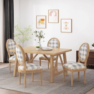 Set of 4 Phinnaeus French Country Fabric Dining Chairs - Christopher Knight Home - 1 of 4