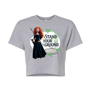 Women's - Disney - Merida Stand Your Ground Cropped Graphic T-Shirt - 1 of 4