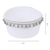REGALWOVEN Odorless Cotton Rope Handcrafted Compact Size Open Storage Bins 8.1*3.7in 1 Pc - 3 of 4