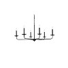 Elegant Lighting Nyomi 36-Inch Black Chandelier with Contemporary Elegance - 3 of 4