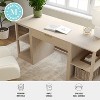 Martha Stewart Kayden Home Office Modular Single-Drawer Desk with Dual 2 Tier Shelves - 4 of 4