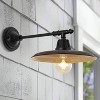 12" 1-Light Bonner Farmhouse Industrial Iron LED Victorian Arm Outdoor Sconce - JONATHAN Y - 3 of 4