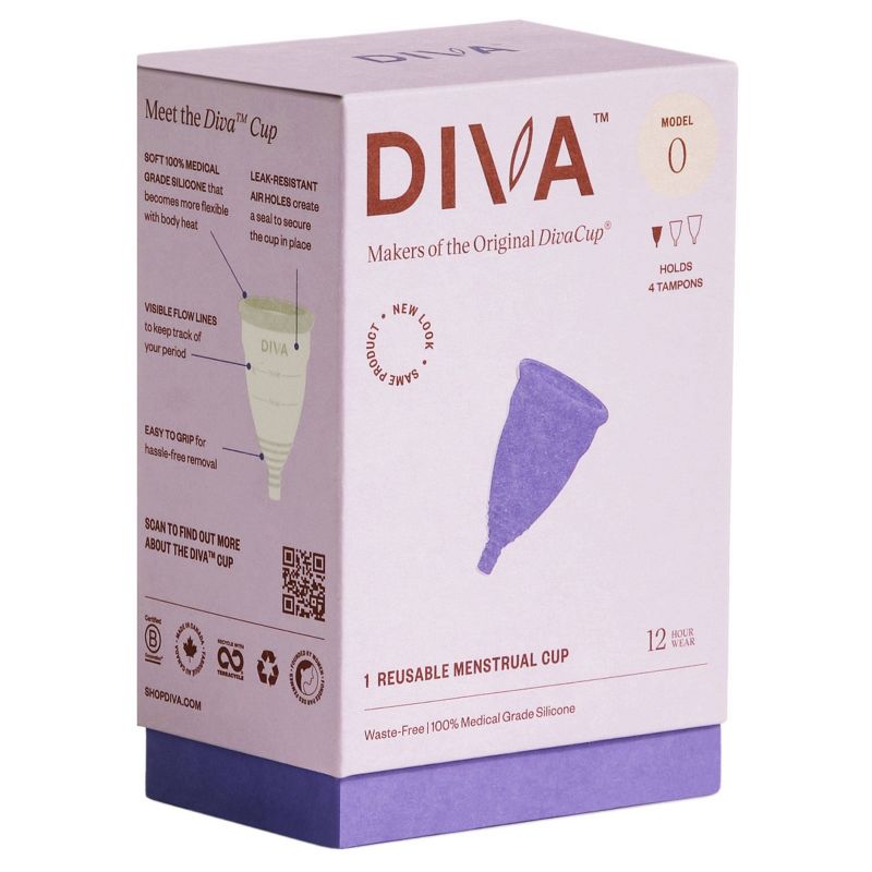 DivaCup Model 0 Reusable Menstrual Cup, 4 of 11