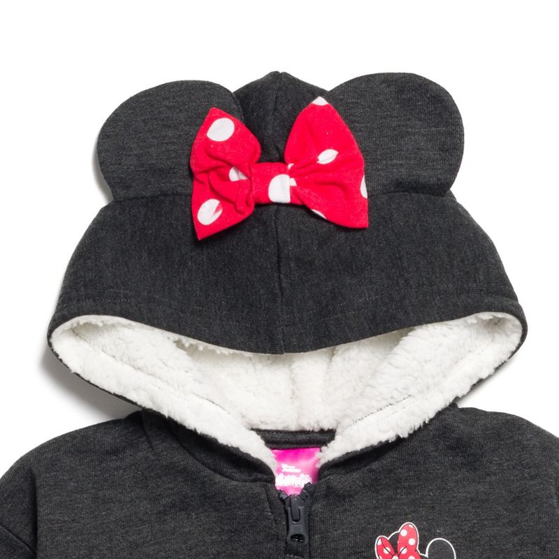 Disney Mickey Mouse Minnie Mouse Lion King Simba Baby Fleece Zip Up Hoodie Newborn to Infant, 3 of 7
